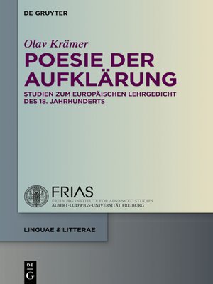 cover image of Poesie der Aufklärung